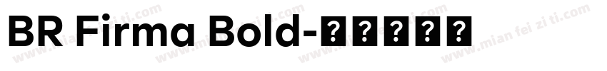 BR Firma Bold字体转换